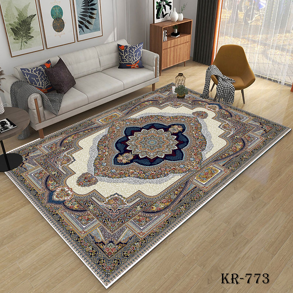 روفرشی کشدار طرح فرش سنتی KR-773